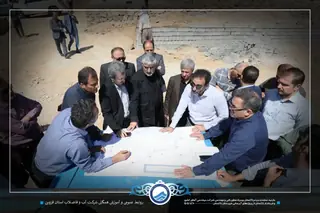 بازدید معاون شرکت مهندسی آبفای کشور از پروژه‌های راهبردی آبرسانی در شهرستان تاکستان
