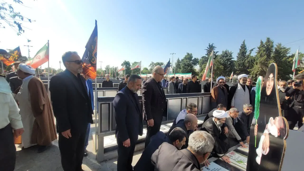 میثاق مدیران دستگاه‌های قضایی قزوین با شهدا در هفته قوه قضاییه